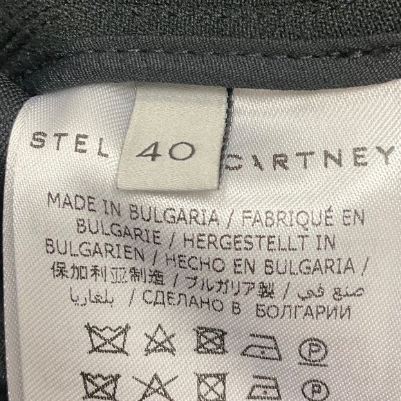 STELLA MCCARTNEY BLACK 2021 SCUBA SLEEVELESS SLIP MINI DRESS - Picture 6 of 6